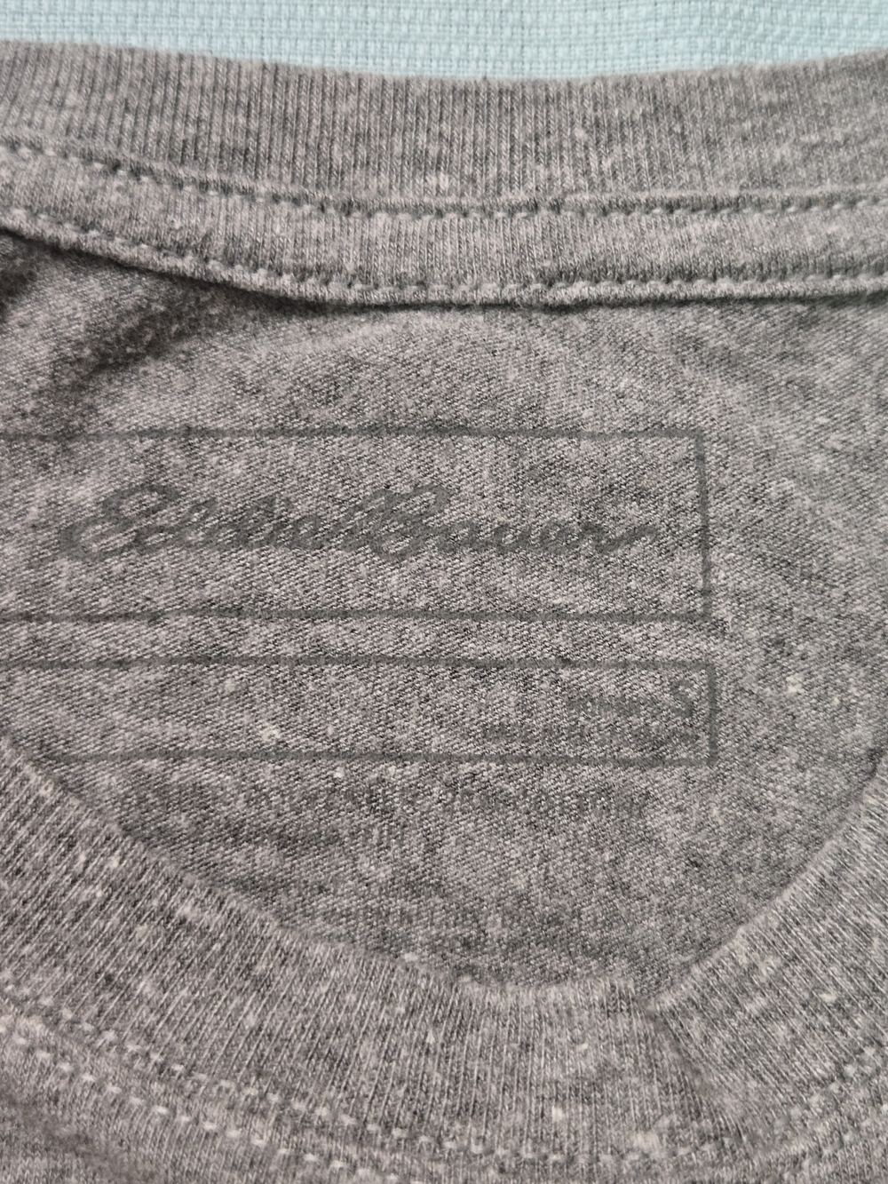 Eddie Bauer Heather Gray Owl Graphic Short Sleeve Tee - Picture 3 of 6